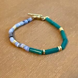 Loft Beautiful Green‎ and Blue Beaded Bracelet
